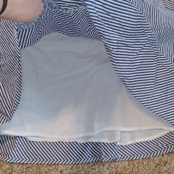 COMME TOI Striped Skater Skirt with Pockets - Picture 8 of 10